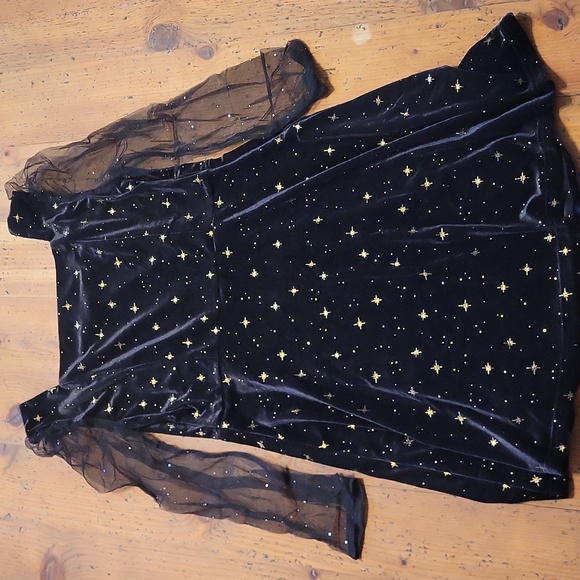 Allegra K Long Sleeve Velvet Dress - Picture 7 of 8